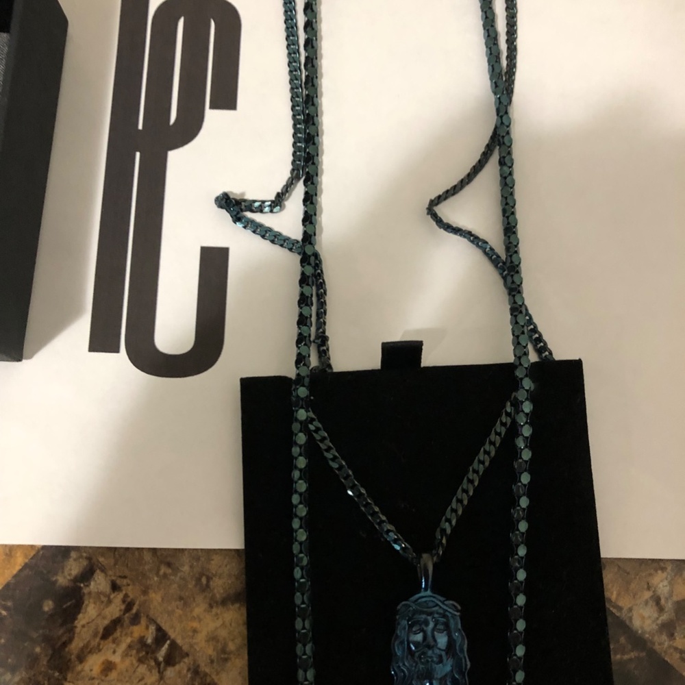 424 On Fairfax Azur Blue "Messiah" Necklace 1 of 1 - Picture 9 of 10